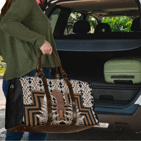 Wahaika New Zealand Travel Bag Maori Weapon Kowhaiwhai Fern Poutama Motifs