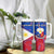 Custom Philippines Football Tumbler With Handle World Cup Go Filipinas Feather Flag Version