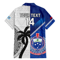 Custom Fiji And Samoa Rugby Family Matching Mermaid Dress and Hawaiian Shirt 2023 World Cup Samoan Mix Tapa Pattern LT14 - Polynesian Pride