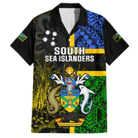 South Sea Islanders Family Matching Summer Maxi Dress and Hawaiian Shirt Kanakas With Solomon Islands Coat Of Arms LT14 - Polynesian Pride