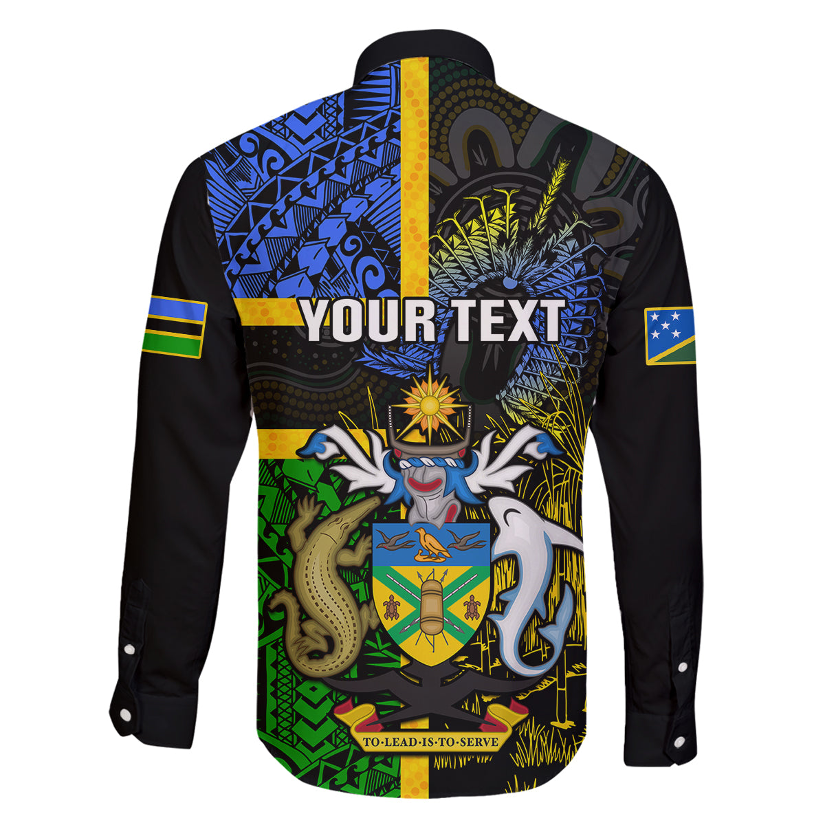 Personalised South Sea Islanders Family Matching Summer Maxi Dress and Hawaiian Shirt Kanakas With Solomon Islands Coat Of Arms LT14 - Polynesian Pride