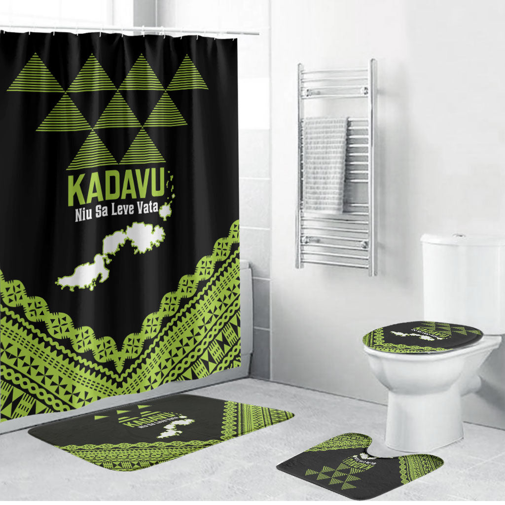 Kadavu Fiji 2026 Rugby Bathroom Set Niu Sa Leve Vata Fijian Tapa Pattern
