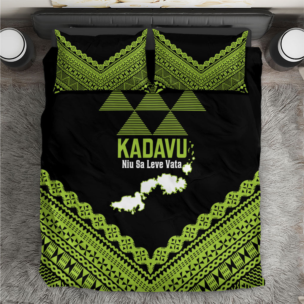Kadavu Fiji 2026 Rugby Bedding Set Niu Sa Leve Vata Fijian Tapa Pattern