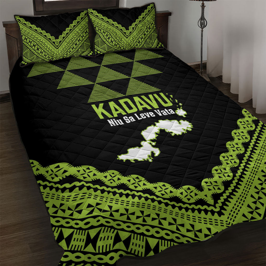 Kadavu Fiji 2026 Rugby Quilt Bed Set Niu Sa Leve Vata Fijian Tapa Pattern
