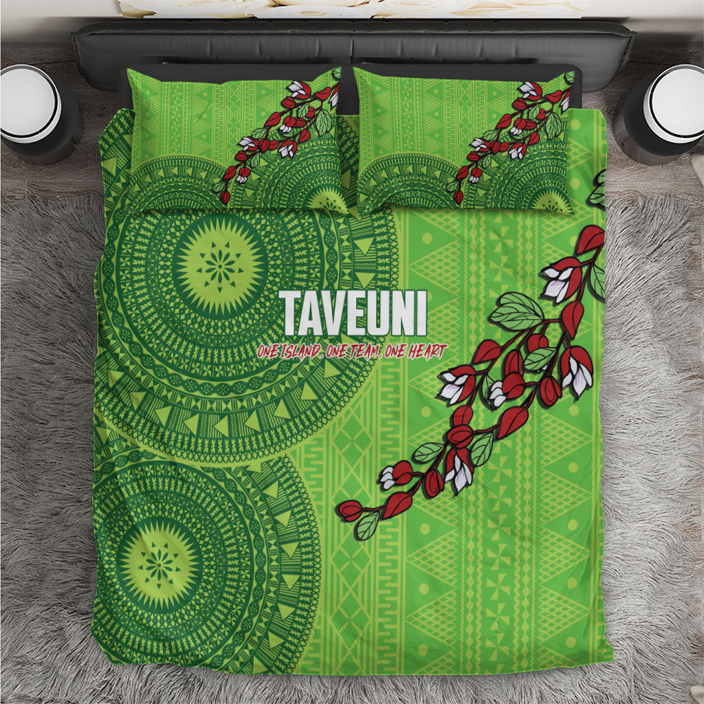 Taveuni Fiji 2026 Rugby Bedding Set Tagimoucia Fijian Tapa Pattern