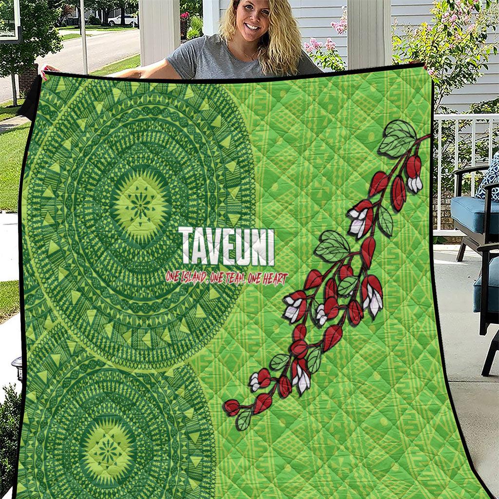 Taveuni Fiji 2026 Rugby Quilt Tagimoucia Fijian Tapa Pattern
