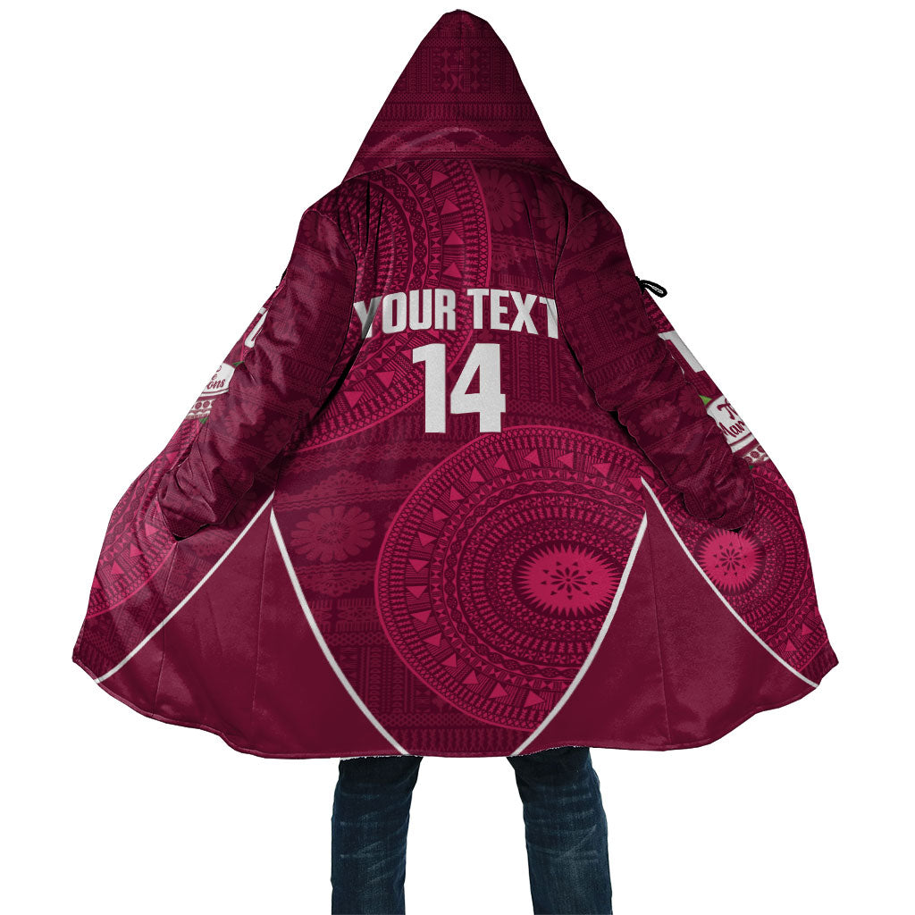 Lautoka Fiji 2026 Rugby Custom Cloak Go Maroons Fijian Tapa Pattern