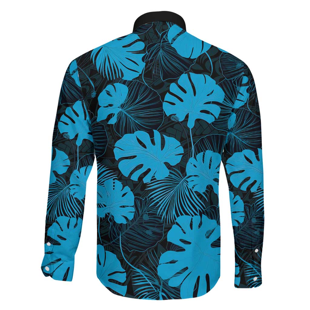 Blue Hawaii Kukui Nut Lei Family Matching Mermaid Dress and Hawaiian Shirt Hawaiian Pattern Monstera Tropical Vibes LT14 - Polynesian Pride