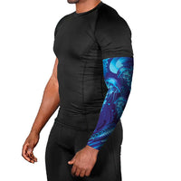 Purple Paradise Polynesia Jellyfish Arm Sleeves Plumeria Polynesian Tattoo Glowing Vibes LT14 - Polynesian Pride