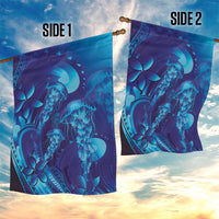 Purple Paradise Polynesia Jellyfish Garden Flag Plumeria Polynesian Tattoo Glowing Vibes LT14 - Polynesian Pride