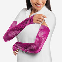 Pink Gradient Polynesia Jellyfish Arm Sleeves Plumeria Polynesian Tattoo Glowing Vibes
