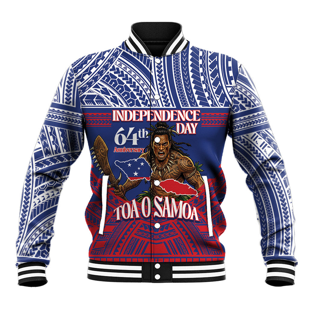 Personalised Samoa Independence Day Baseball Jacket 64th Anniversary Toa O Samoa