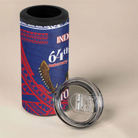 Samoa Independence Day 4 in 1 Can Cooler Tumbler 64th Anniversary Toa O Samoa LT14 - Polynesian Pride