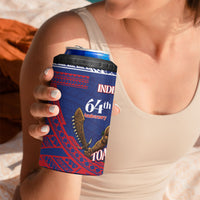 Samoa Independence Day 4 in 1 Can Cooler Tumbler 64th Anniversary Toa O Samoa LT14 - Polynesian Pride