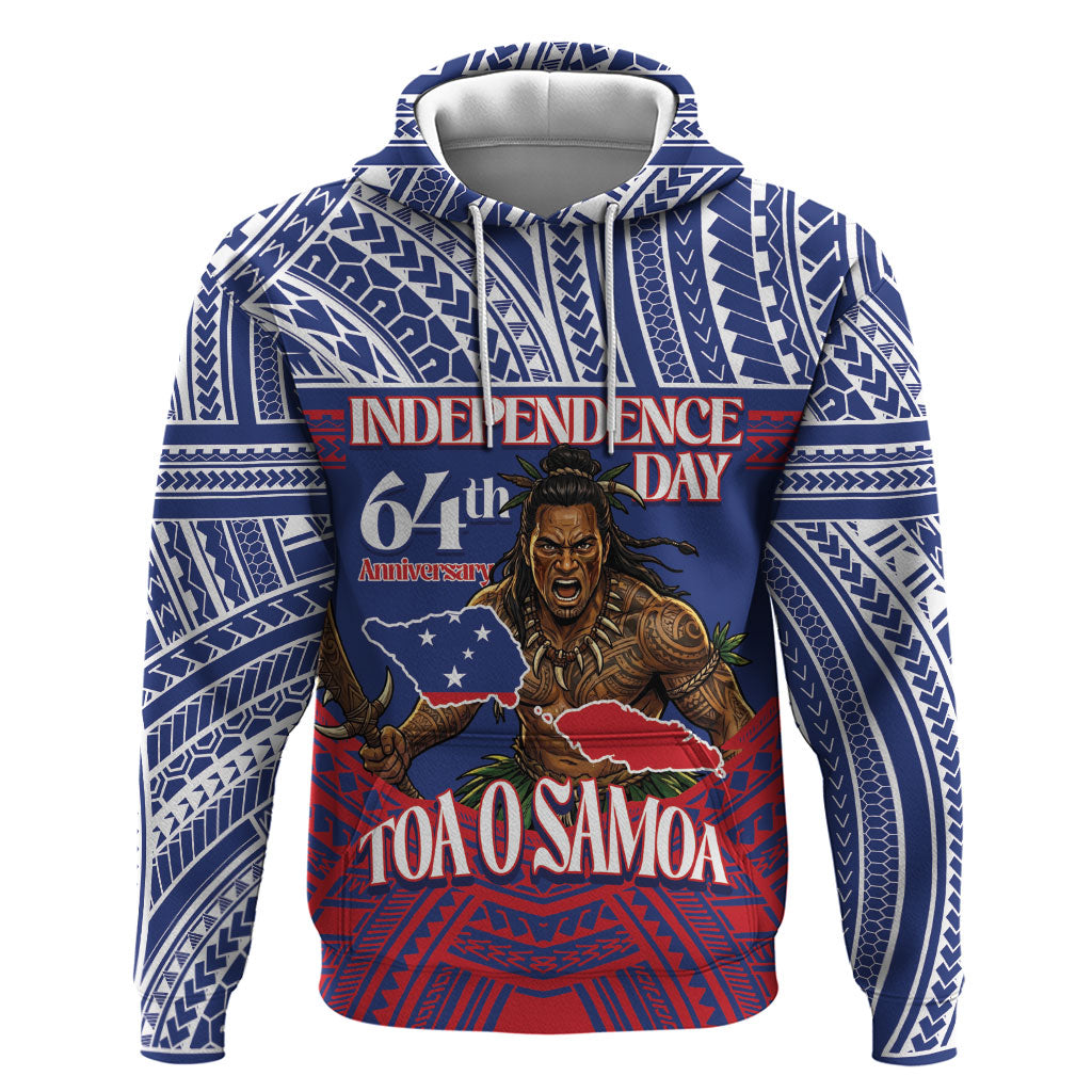 Personalised Samoa Independence Day Hoodie 64th Anniversary Toa O Samoa