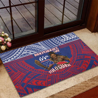 Samoa Independence Day Rubber Doormat 64th Anniversary Toa O Samoa