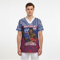 Personalised Samoa Independence Day Scrub Top 64th Anniversary Toa O Samoa