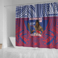 Samoa Independence Day Shower Curtain 64th Anniversary Toa O Samoa