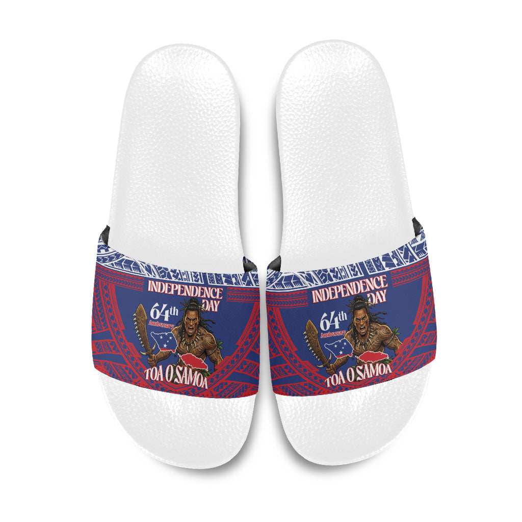 Samoa Independence Day Slide Sandals 64th Anniversary Toa O Samoa