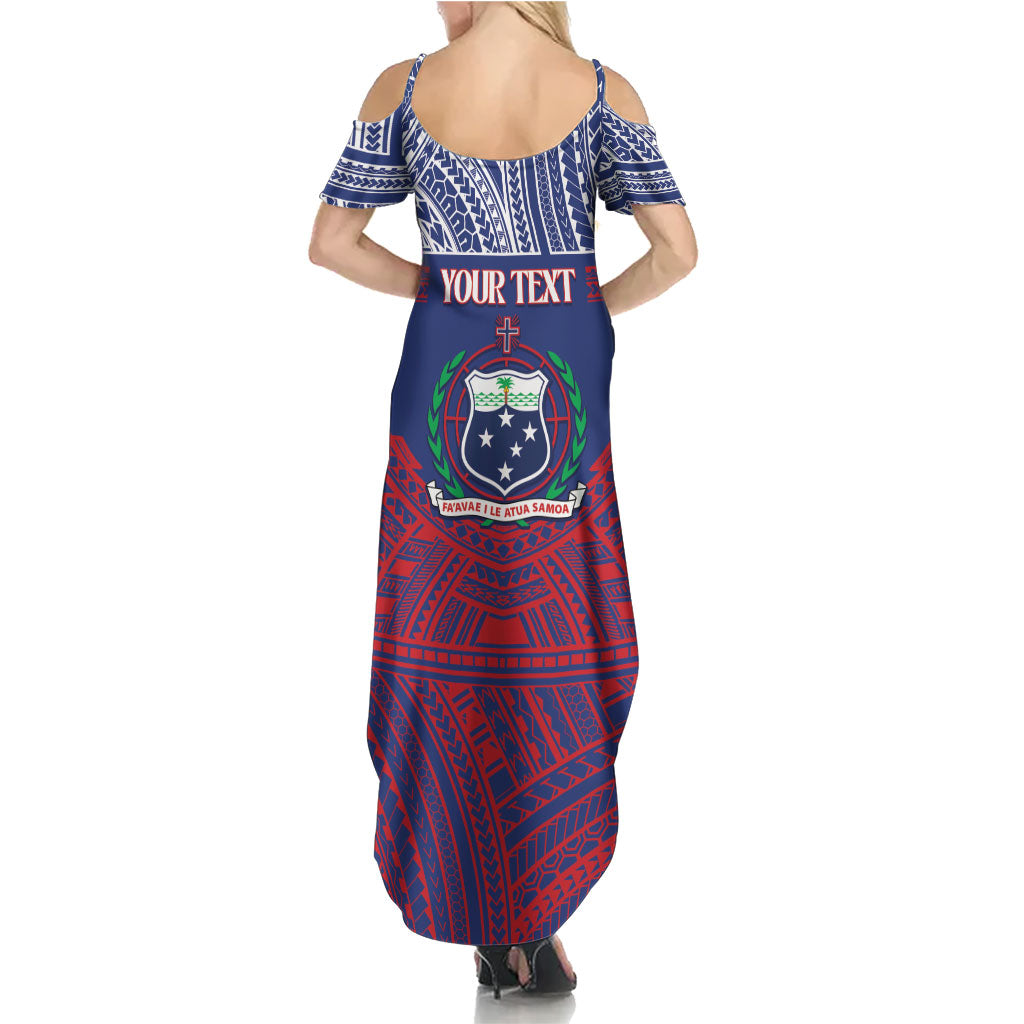 Personalised Samoa Independence Day Summer Maxi Dress 64th Anniversary Toa O Samoa