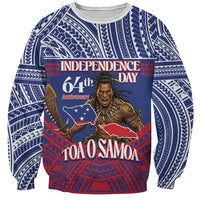 Personalised Samoa Independence Day Sweatshirt 64th Anniversary Toa O Samoa