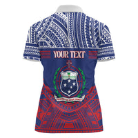 Personalised Samoa Independence Day Women Polo Shirt 64th Anniversary Toa O Samoa LT14 - Polynesian Pride