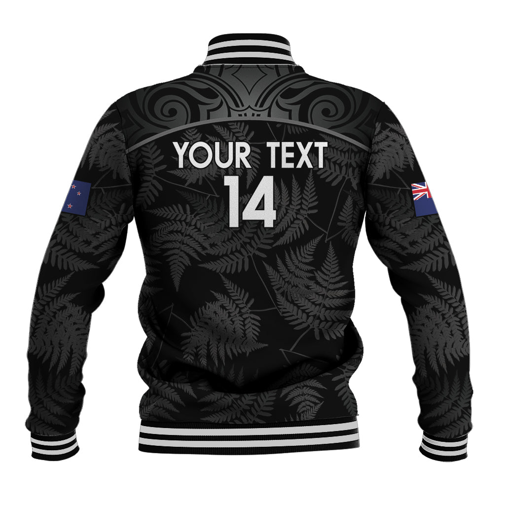Custom New Zealand Silver Fern Football Baseball Jacket Summer 2024 Olympic Go Aotearoa LT14 - Polynesian Pride