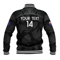 Custom New Zealand Silver Fern Football Baseball Jacket Summer 2024 Olympic Go Aotearoa LT14 - Polynesian Pride