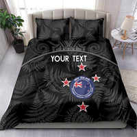 Custom New Zealand Silver Fern Football Bedding Set Summer 2024 Olympic Go Aotearoa LT14 - Polynesian Pride