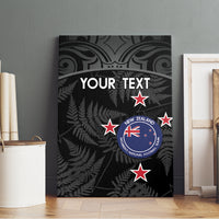 Custom New Zealand Silver Fern Football Canvas Wall Art Summer 2024 Olympic Go Aotearoa LT14 - Polynesian Pride