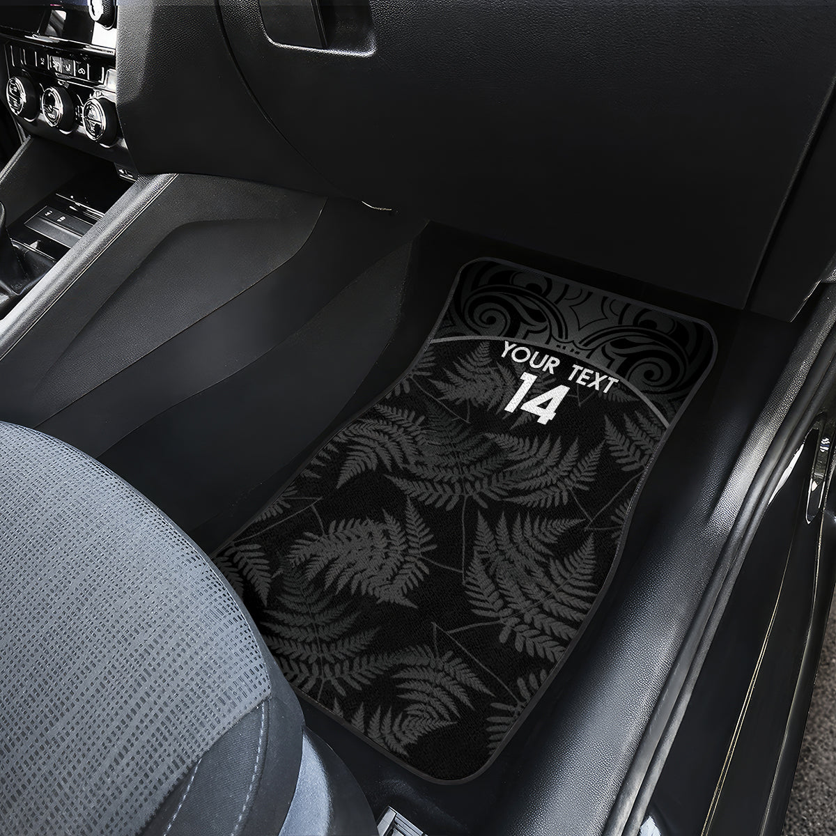 Custom New Zealand Silver Fern Football Car Mats Summer 2024 Olympic Go Aotearoa LT14 - Polynesian Pride