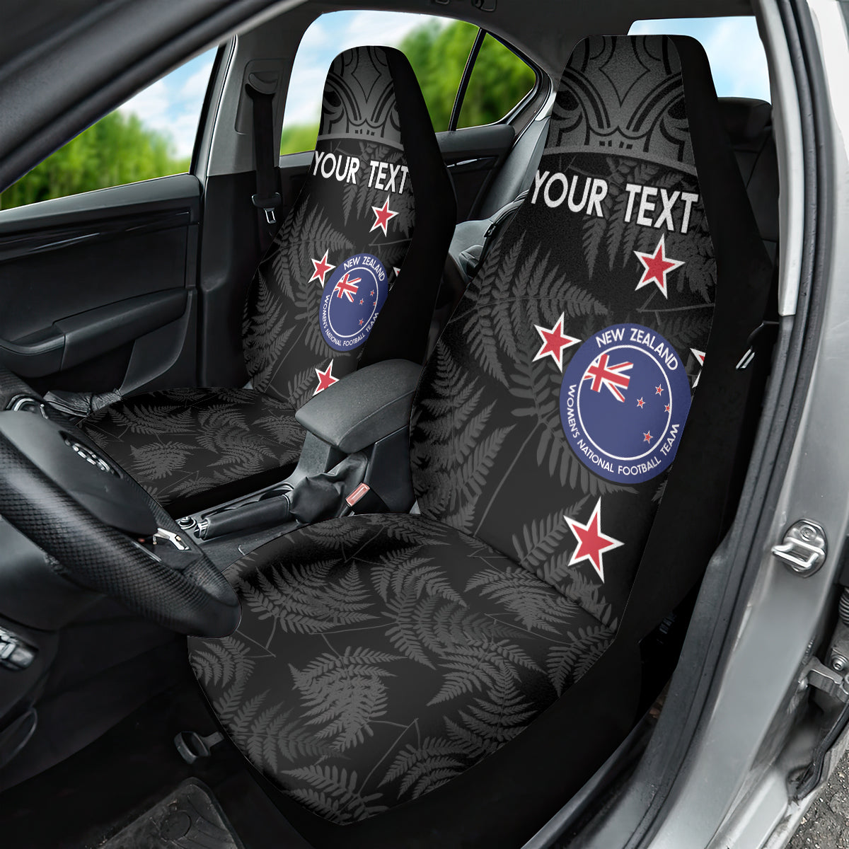 Custom New Zealand Silver Fern Football Car Seat Cover Summer 2024 Olympic Go Aotearoa LT14 - Polynesian Pride
