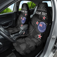 Custom New Zealand Silver Fern Football Car Seat Cover Summer 2024 Olympic Go Aotearoa LT14 - Polynesian Pride