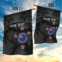 Custom New Zealand Silver Fern Football Garden Flag Summer 2024 Olympic Go Aotearoa LT14 - Polynesian Pride