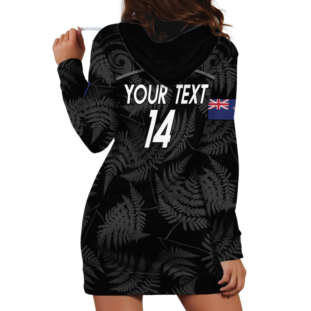Custom New Zealand Silver Fern Football Hoodie Dress Summer 2024 Olympic Go Aotearoa LT14 - Polynesian Pride
