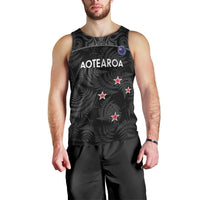 Custom New Zealand Silver Fern Football Men Tank Top Summer 2024 Olympic Go Aotearoa LT14 - Polynesian Pride