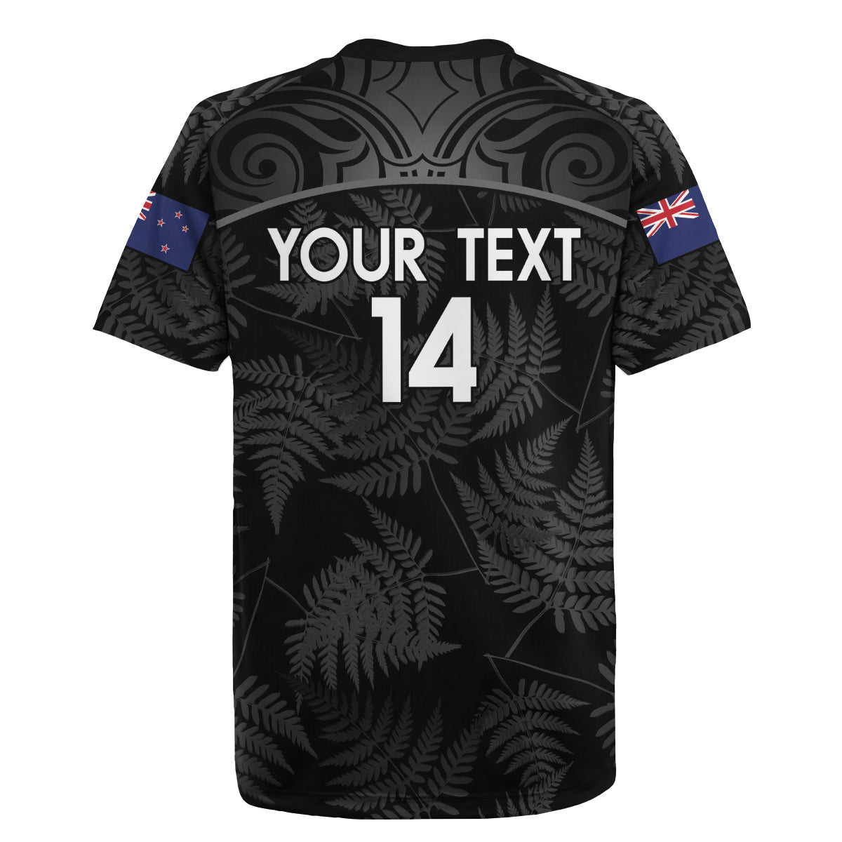 Custom New Zealand Silver Fern Football Rugby Jersey Summer 2024 Olympic Go Aotearoa LT14 - Polynesian Pride