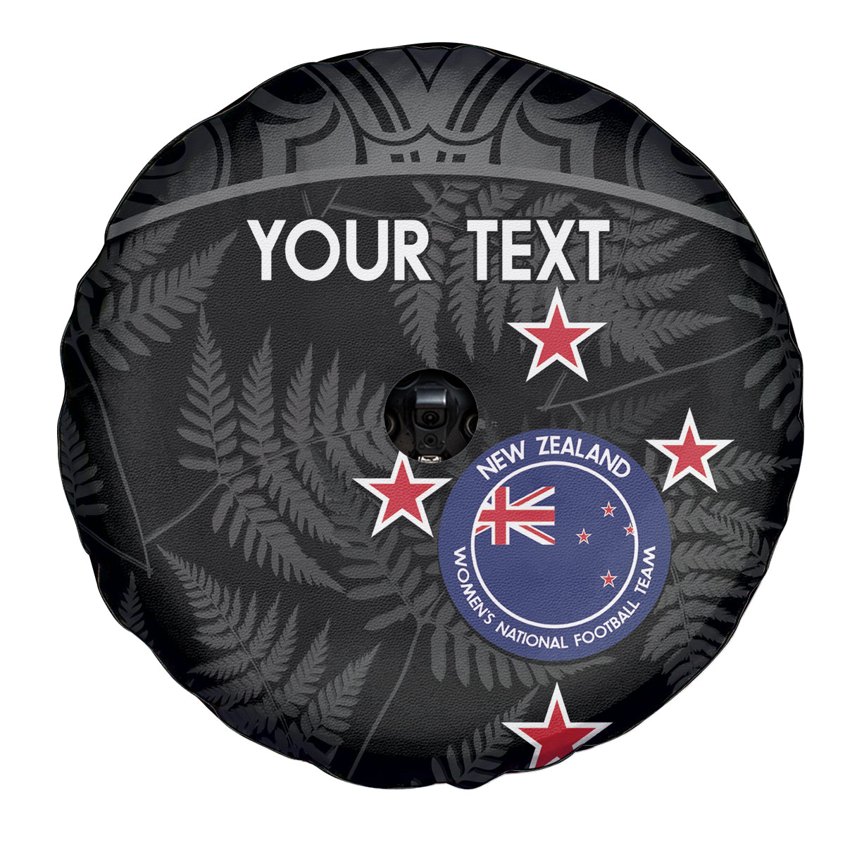 Custom New Zealand Silver Fern Football Spare Tire Cover Summer 2024 Olympic Go Aotearoa LT14 - Polynesian Pride