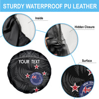 Custom New Zealand Silver Fern Football Spare Tire Cover Summer 2024 Olympic Go Aotearoa LT14 - Polynesian Pride