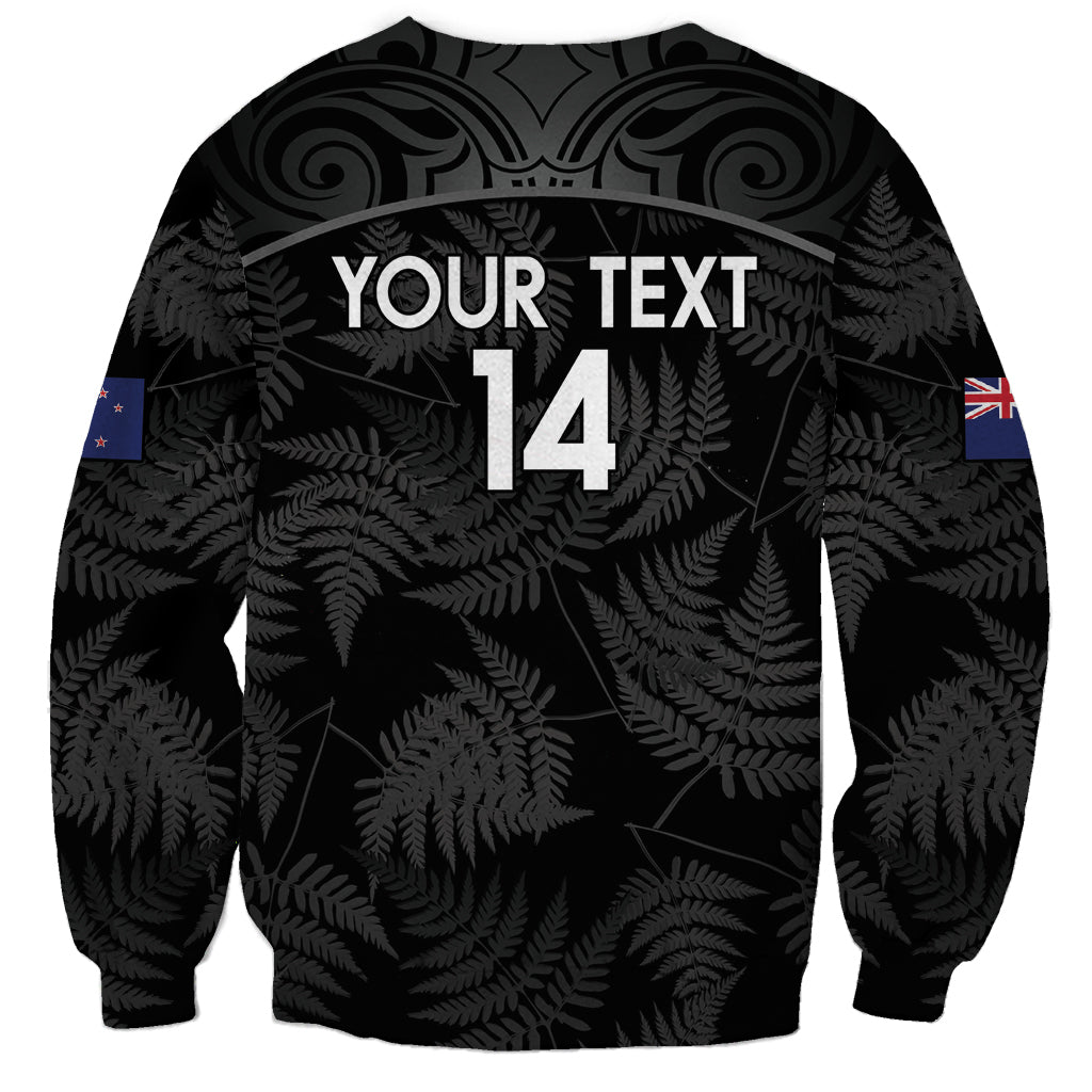 Custom New Zealand Silver Fern Football Sweatshirt Summer 2024 Olympic Go Aotearoa LT14 - Polynesian Pride