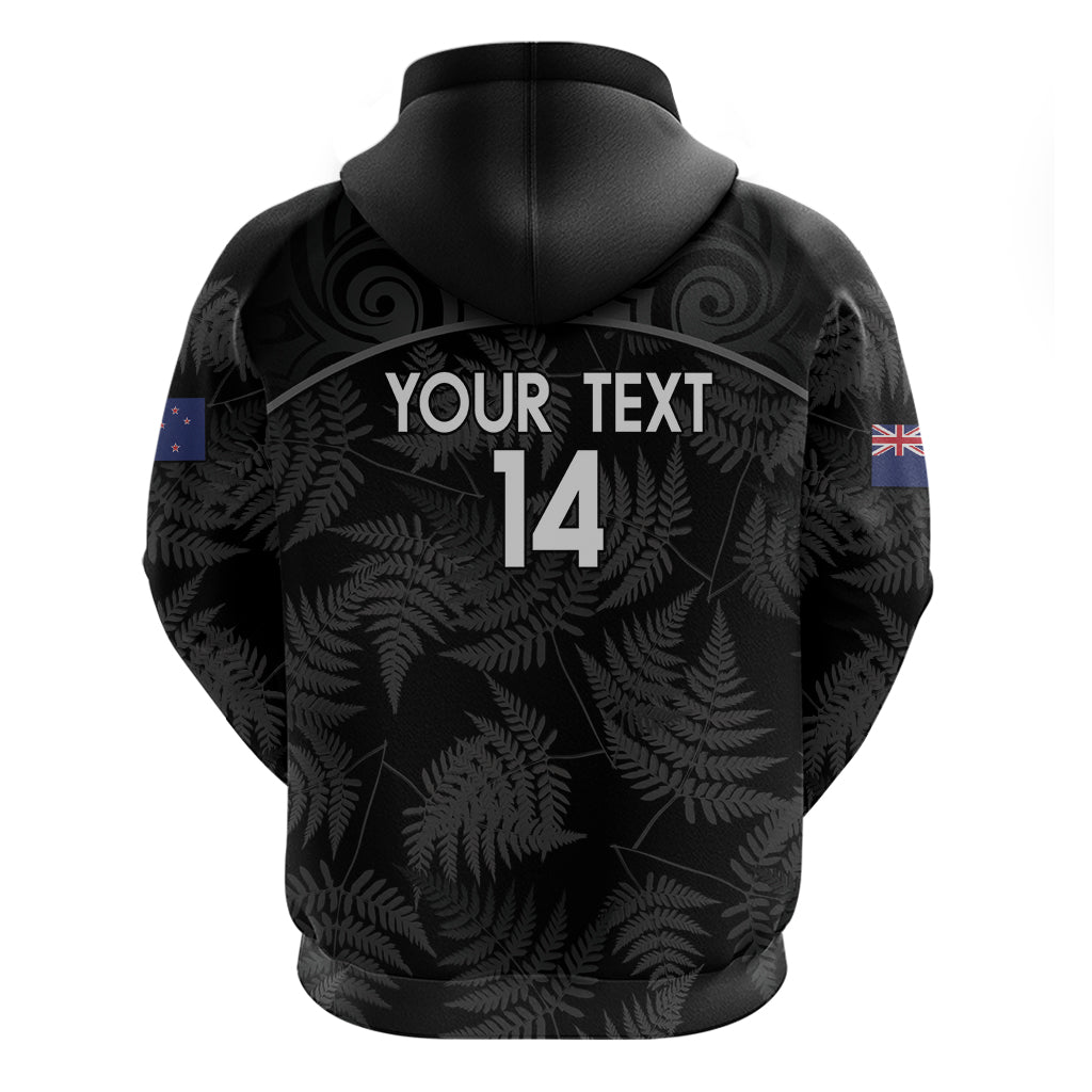 Custom New Zealand Silver Fern Football Zip Hoodie Summer 2024 Olympic Go Aotearoa LT14 - Polynesian Pride