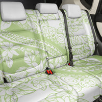 Polynesian Tiare Flower Sage Green Pastel Back Car Seat Cover LT14 - Polynesian Pride