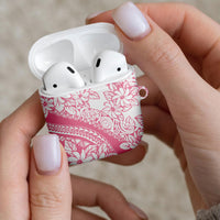 Polynesian Tiare Flower Pink Pastel Vibes AirPods Case