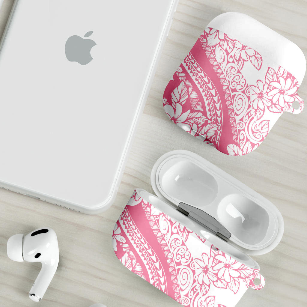 Polynesian Tiare Flower Pink Pastel Vibes AirPods Case