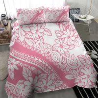 Polynesian Tiare Flower Pink Pastel Vibes Bedding Set