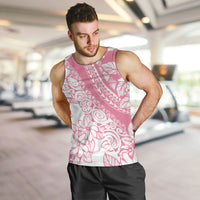 Polynesian Tiare Flower Pink Pastel Vibes Men Tank Top LT14 Pink - Polynesian Pride