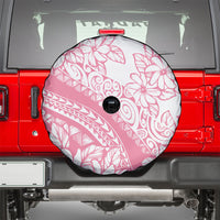 Polynesian Tiare Flower Pink Pastel Vibes Spare Tire Cover LT14 - Polynesian Pride