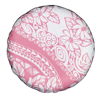 Polynesian Tiare Flower Pink Pastel Vibes Spare Tire Cover LT14 - Polynesian Pride
