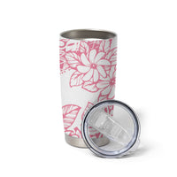 Polynesian Tiare Flower Pink Pastel Vibes Tumbler Cup LT14 - Polynesian Pride