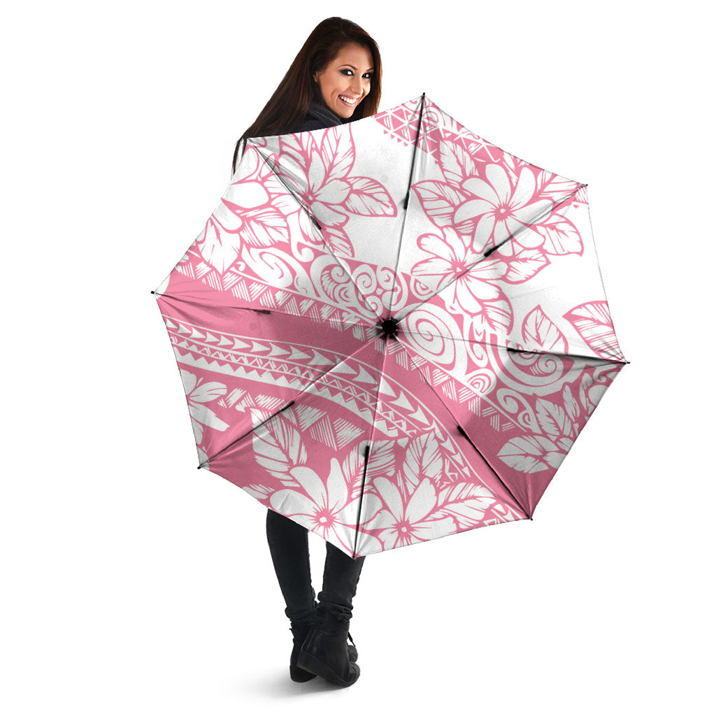 Polynesian Tiare Flower Pink Pastel Vibes Umbrella